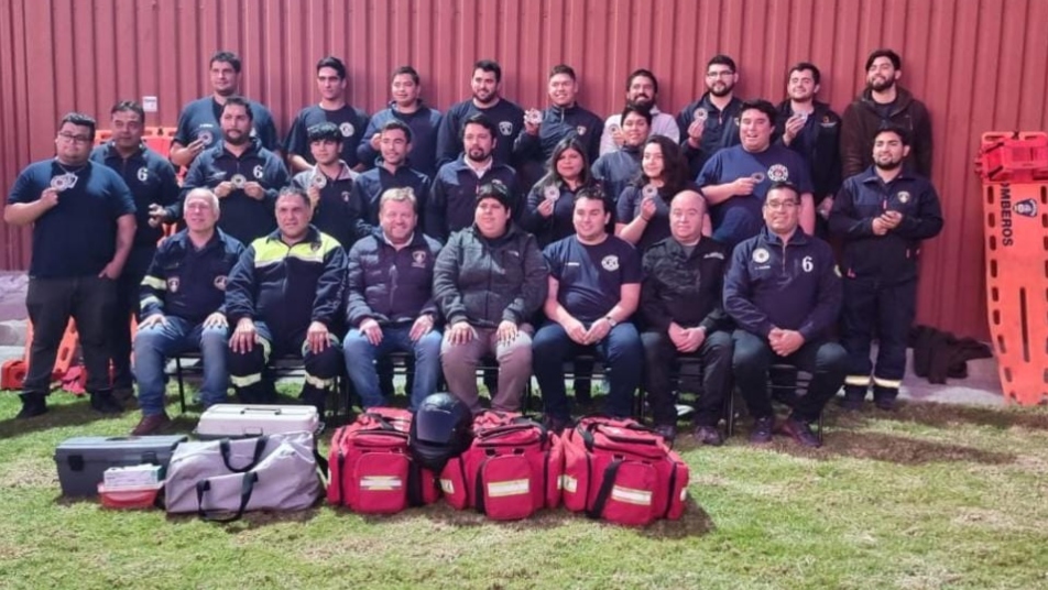 Bomberos de La Serena son certificados internacionalmente en “Soporte Vital Pre Hospitalario de Trauma”